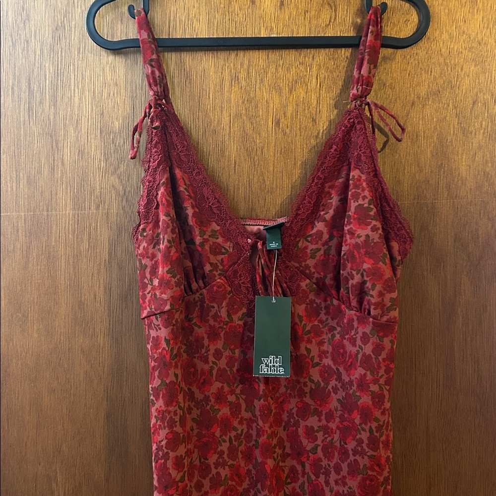 NWT Wild Fable Red Printed Dress